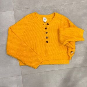 BDG Mustard Button-Up Women's Sweater